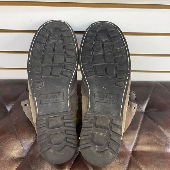 Polo Ralph Lauren Mcalton Boots 11571 Gray Suede Zip Lace up Men's Size 13 D - Picture 7 of 8